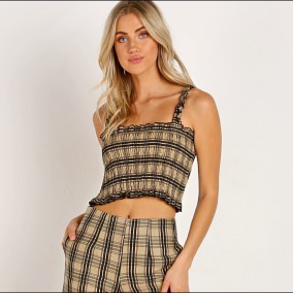 Faithful the Brand Plaid Crop Top